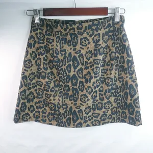 Sadie & Sage S Mob Wife Leopard Zip Front Mini Skirt thumbnail 3