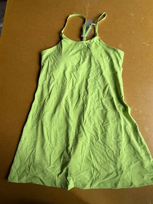 Women's NEW Vibrant Green Exercise Dress with Adjustable Straps Size XS #260370 thumbnail 2