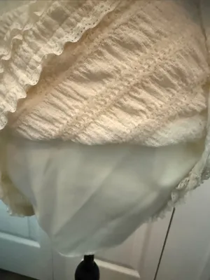 Altar'd State Cream Strapless Ruffle Mini Dress thumbnail 7