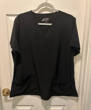 Stat medical wear black scrub top thumbnail 1