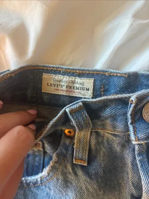 Levi's 501 High-Rise Blue Denim Cutoff Shorts thumbnail 2