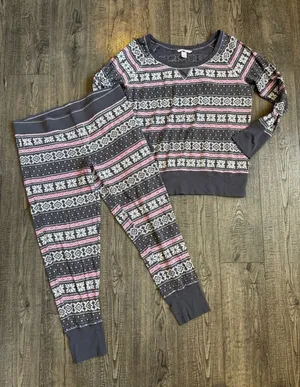 Victorias Secret Snowflake Pajama Set thumbnail 1