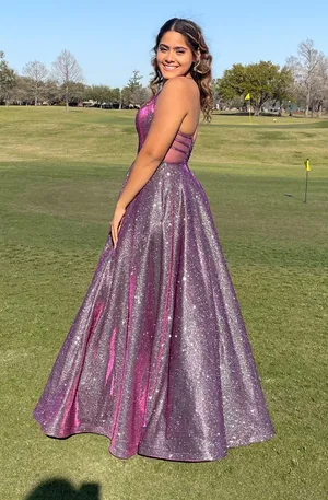Japan Victor Company purple holographic dress new never worn out thumbnail 5