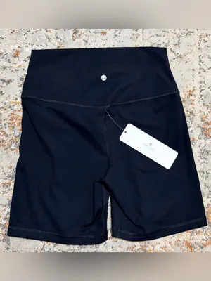 CRZ YOGA Butter Luxe High Waisted Biker Shorts Medium black thumbnail 10