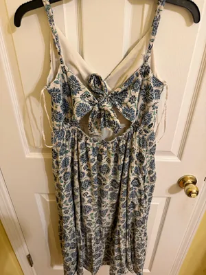 Floral Midi Dress Blue thumbnail 3
