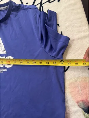 adidas Primeblue printed cropped t-shirt, royal blue, size XL thumbnail 7