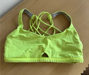 Lululemon Free to be Bra Wild Peak *Light Support, A/B Cup Highlight Yellow 6 thumbnail 1