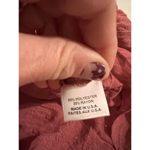 Misa Darla Brick Pink Soft Lightweight USA Off Shoulder Summer Dress Size XS thumbnail 6