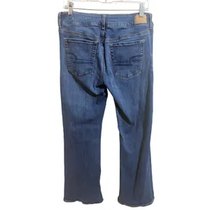 American Eagle Artist‎ Flare Jeans Womens 12 Blue Excellent Super Stretch Denim thumbnail 2