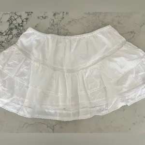 New Abercrombie & Fitch High Rise Drop Waist Mini Skort Skirt Large MSRP $70 thumbnail 3