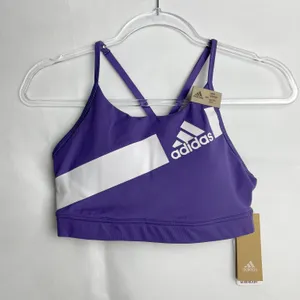 Adidas Purple Sports Bra thumbnail 1