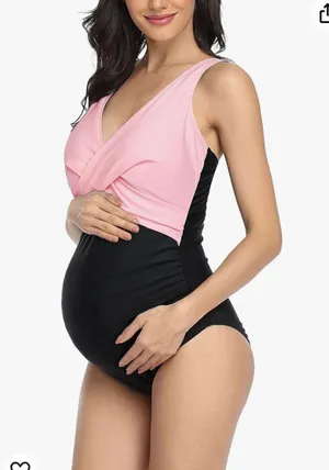 Maternity Swimwear Front Cross Pregnancy Swimsuit Bathing Suit Maternity thumbnail 5