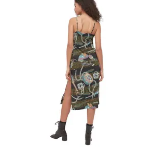 Urban Outfitters Black “Jones Satin Tie Slip Dress” thumbnail 3