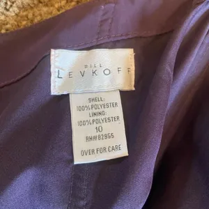 Bill Levkoff Purple Chiffon Maxi Bridesmaid Dress Formal Gown thumbnail 4