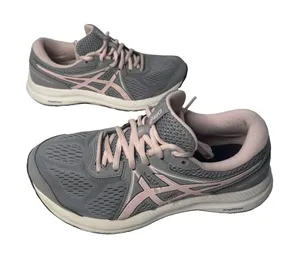 ASICS Gel-Contend 7 Women’s Size 8 Wide Gray Pink Running Shoes 1012A910 thumbnail 1