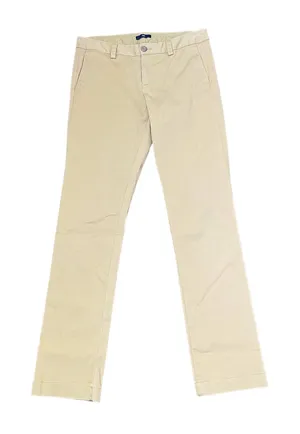 Gap Corduroy Pants Size 2 Regular Yellow‎ Thin Wale Womens Stretch Blend 30X31 thumbnail 1