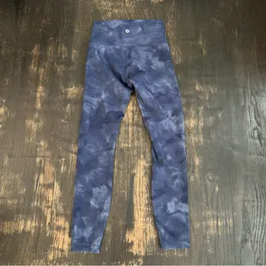 Lululemon Wunder Train High Rise Tight 25" Gym Diamond Dye Blue Tie Dye 4 thumbnail 4