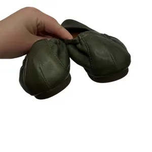 Kork-Ease Kors Julie Ballet Flats Women's 7.5 Green Leather Slip On‎ Comfort thumbnail 5