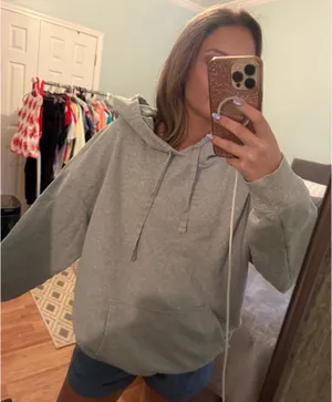 Grey oversized hoodie Gray Size M thumbnail 1