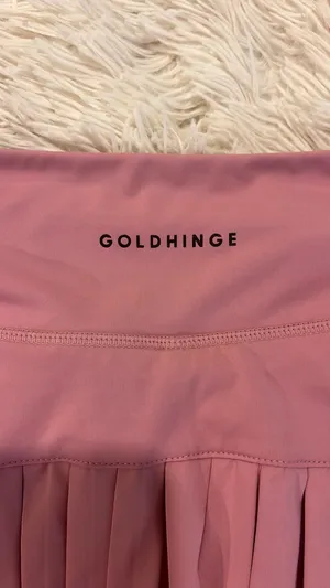 Gold Hinge pink tennis Skirt thumbnail 3