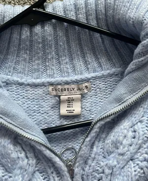 Cropped Sweater Blue thumbnail 2