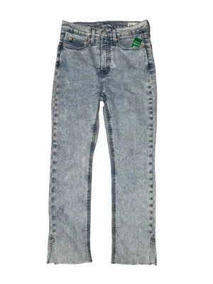 GAP Vintage Slim High Rise Jeans 26 2P Light Wash Split Hem NWT thumbnail 2
