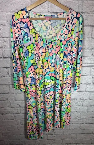 Lilly Pulitzer Ariana Asymmetric Swing Dress in Gypsy‎ Jungle size medium thumbnail 1