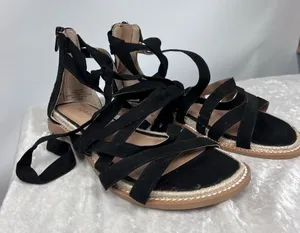 TORRID ANKLE WRAP ESPADRILLE SANDAL 8.5WW thumbnail 1