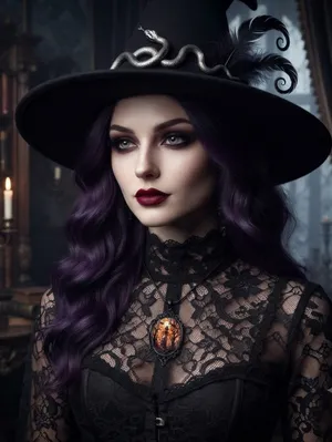 Retro Style Bat Witch Pendant Cameo Black Pendant Necklace Gothic Glass Pendant thumbnail 1