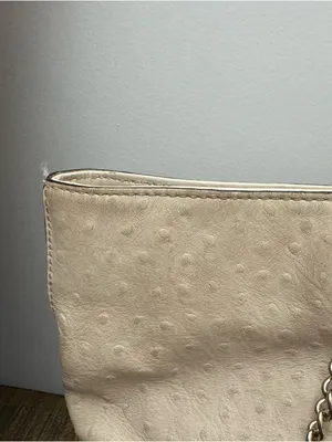 Kate Spade New York Embossed Ostrich Leather Tote Bag Purse thumbnail 4