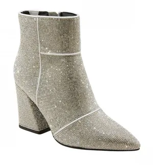 NWT a new day Womens Cailin Ankle Boots 90511490 Silver Gray 6.5M thumbnail 1
