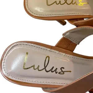 LULU'S Faire Tan High Heeled Mules Shoes Pointed Toe - Size 7 thumbnail 7