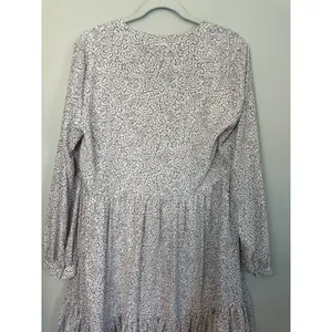 Vince Camuto Tiered Mini Dress Long Sleeve Lined Sz M thumbnail 11