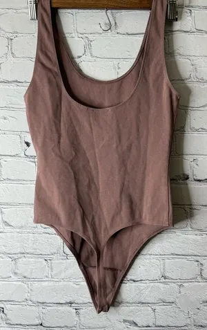Wilfred Free Aritzia classic brown body suit medium thumbnail 1