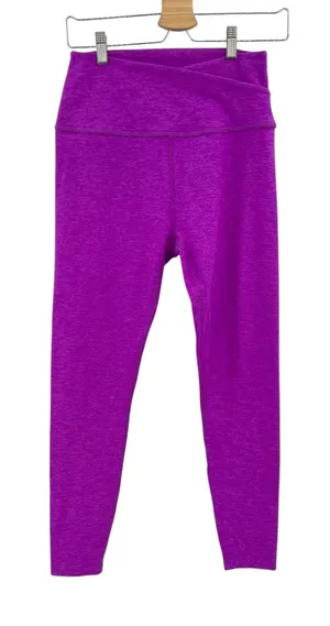 Beyond Yoga Spacedye At‎ Your Leisure Legging Crossover Waist Purple Size Large thumbnail 1