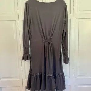 Venus smocked neckline long sleeve midi dress thumbnail 7