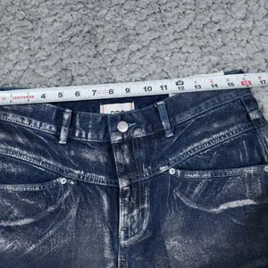 BDG Cowboy Jeans High Rise Straight Relaxed Blue Silver Painted Women's Size 31 thumbnail 7