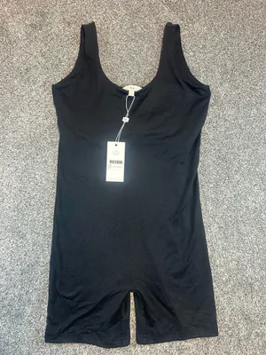NWT Ripe Maternity Luxe Knit Short Bodysuit Romper Black - Small thumbnail 5