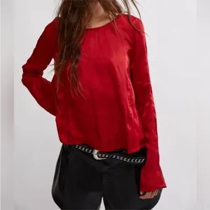 Free People Arabella Open Ribbon Tie Back Blouse, NWT thumbnail 15