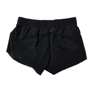 Athleta Women's Black Running Shorts Size M Elastic‎ Waist Vented Sides thumbnail 2