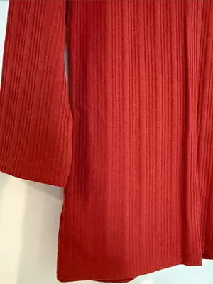 J. Crew Ribbed Long-Sleeve Mock Neck Sweater - Red thumbnail 3