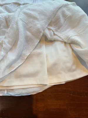 Nordstrom BP White Ruffle Tiered Deep V Neck Mini Dress Size XS thumbnail 10