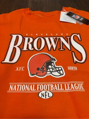 Cleveland Browns Rhinestone Sweatshirt Orange Size XL thumbnail 3