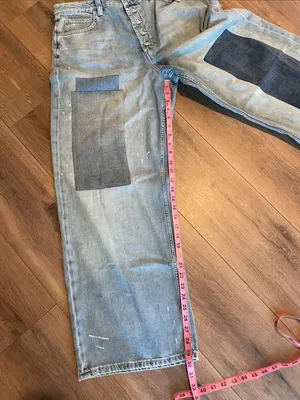 Free People Nia Patchwork Boyfriend Jeans- size 32 thumbnail 8