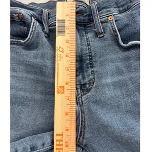 Madewell Mid-Rise Kick Out Jeans Blue Stretch Denim Size 30 Flare Cropped thumbnail 5