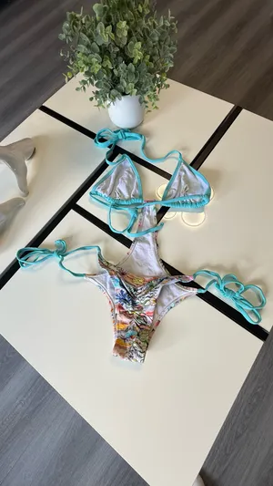 Blue Body Brazil Tropical Floral One-Piece Monokini - Size S thumbnail 3