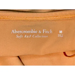 Abercrombie & Fitch Soft AF Orange Cowl Neck Halter Crop Top Womens Size Medium thumbnail 3