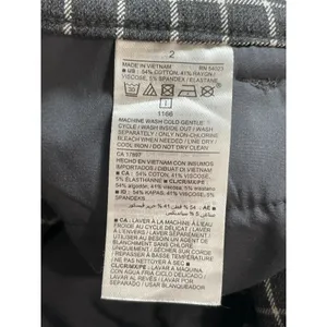Old Navy Women's Black Window Pane High Rise Flare Bootcut Trousers Pants Size 2 thumbnail 6