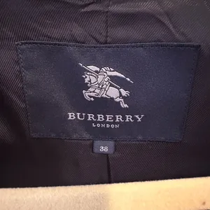 Burberry Royal Blue Double-Breasted Trench Coat thumbnail 11
