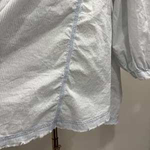We‎ The Free Blue White Striped Relaxed Tunic or Mini Shirt Dress Large NEW Boho thumbnail 10